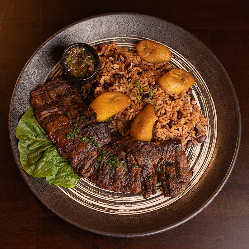 Entraña gallo pinto